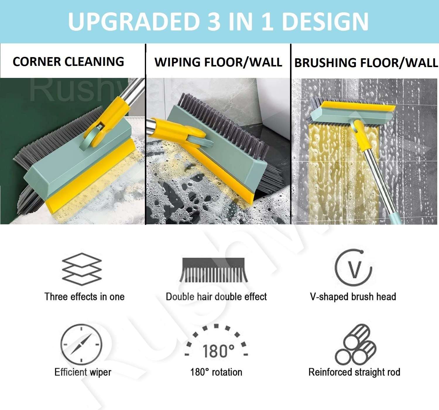 3 in 1 Cleaning Brush (180° Rotate)