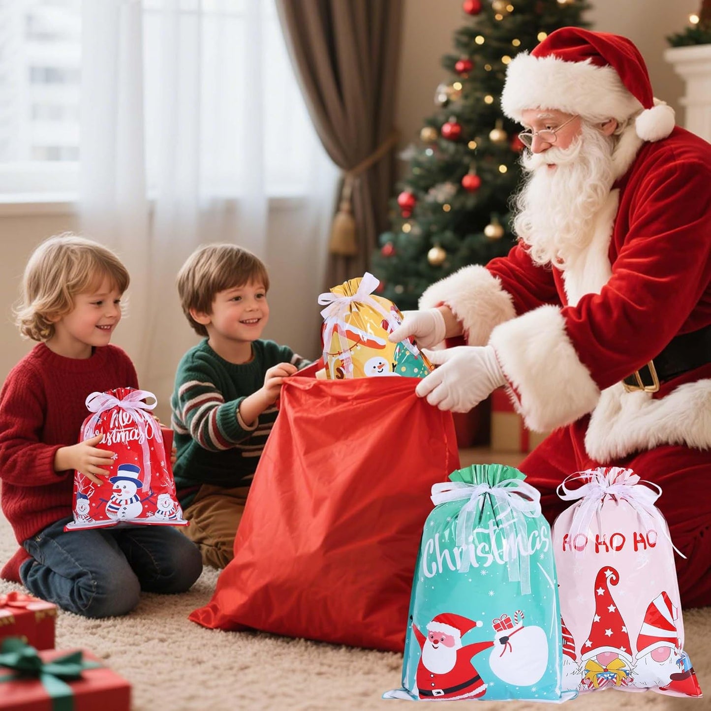 Christmas Foil Gift Bags(20 pcs)