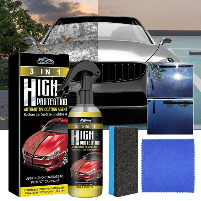 3 in 1 Ceramic Coating Polish Spray.
