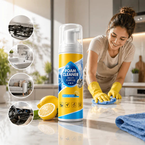Faom Cleaner Multifunctional Foam Cleaner Premium for Kitchen, Furniture, Car & Wal ...