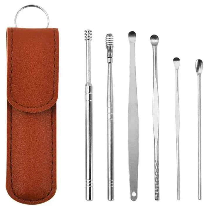 Ear Cleaner Spring Spring Ear Wax Cleaner Set - Complete Tool Set for Effective Ear ...