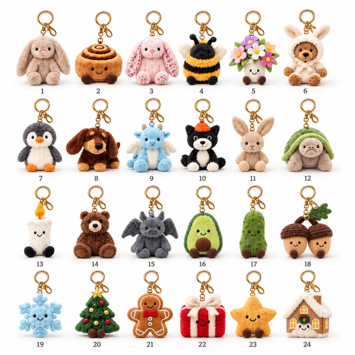 Fastgad™ 24-Day Plush Advent Calendar