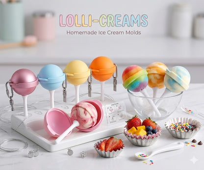 Lollipop Ice Cream Maker, Homemade Popsicle Molds