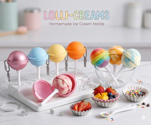 Lollipop Ice Cream Maker, Homemade Popsicle Molds