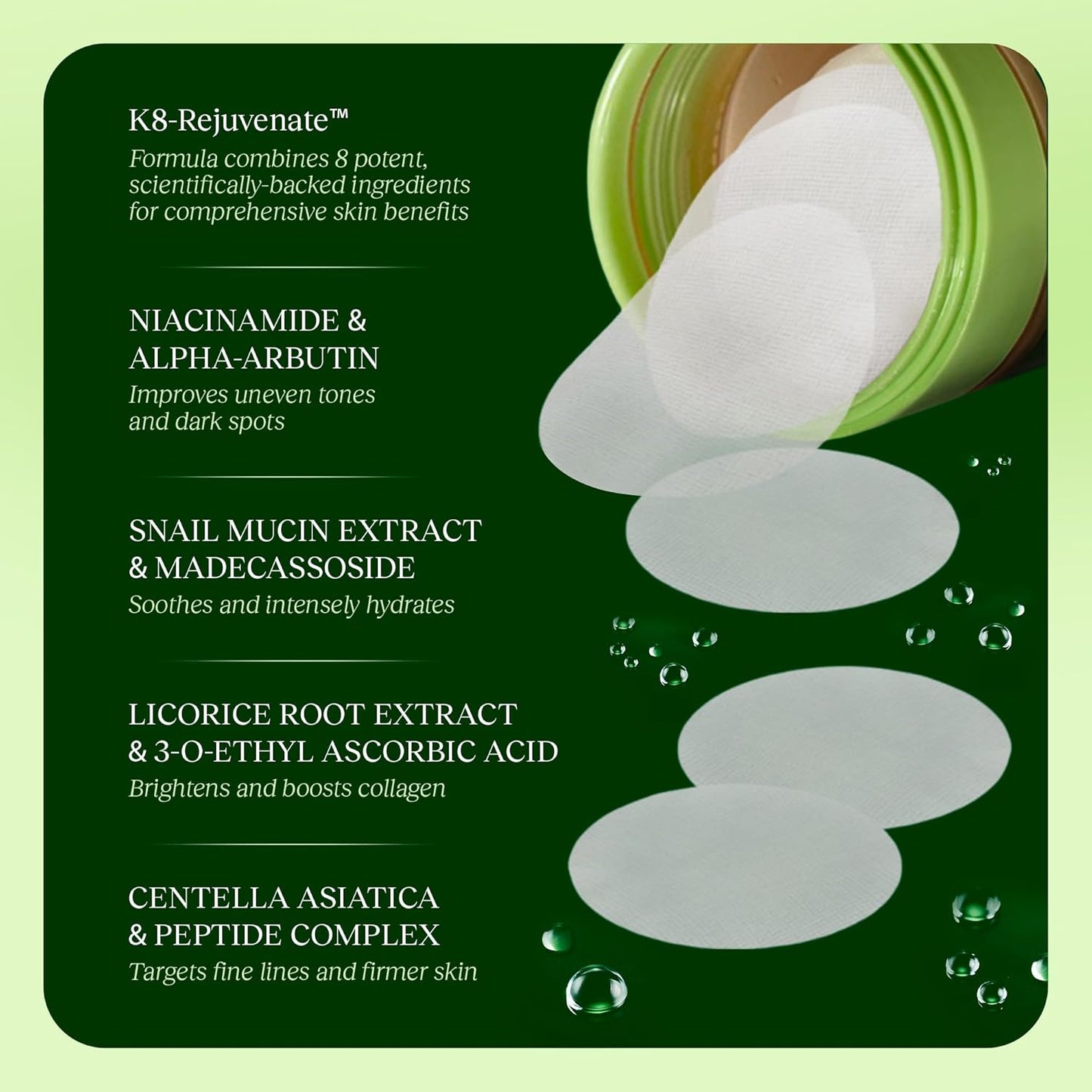 Toning Polish Pads - Korean Skincare (100 count)