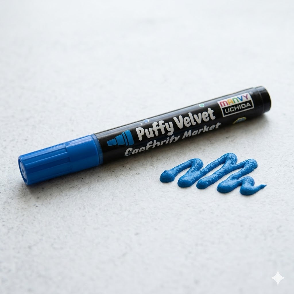 Puffy Velvet Fabric Marker(6 pens)