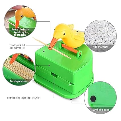 Portable Bird-Shaped Toothpick Dispenser-Automatic
