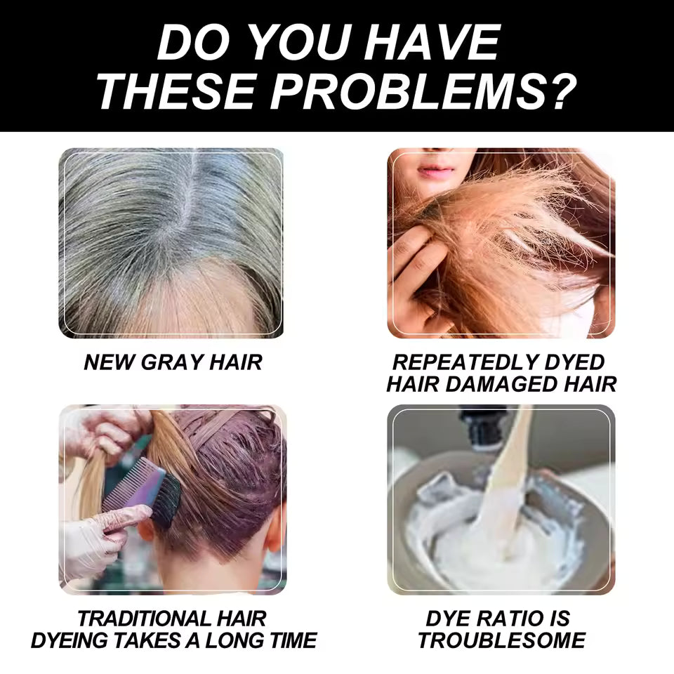 Hair Dye Cream Comb with Natural Plant Extract
