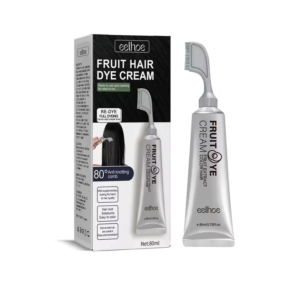 Hair Dye Cream Comb with Natural Plant Extract
