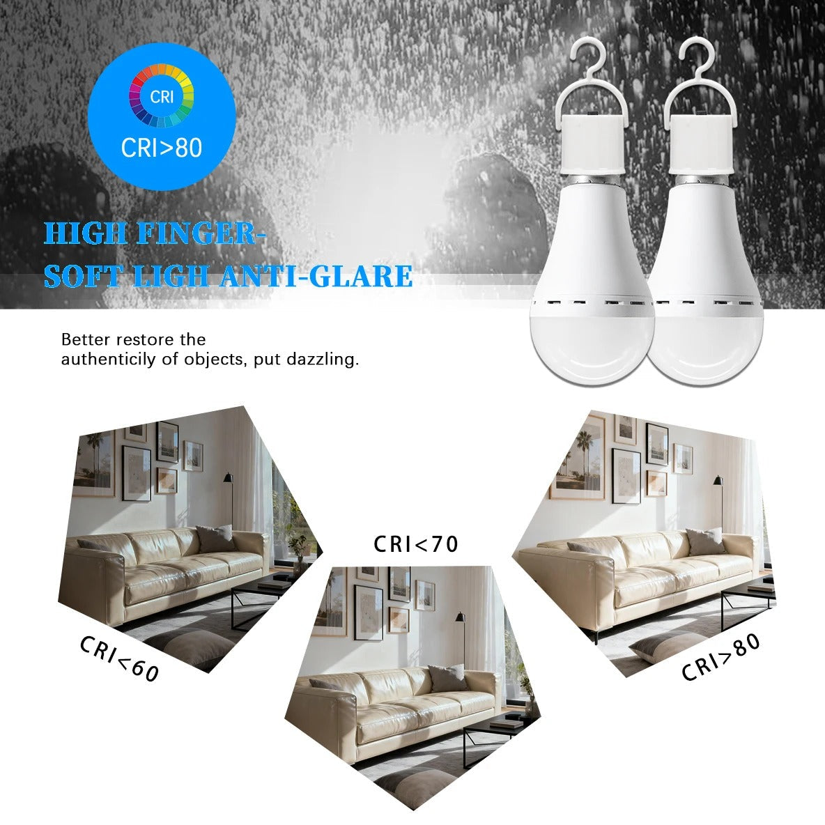 Auto-Backup LED Emergency Bulb E27 7W