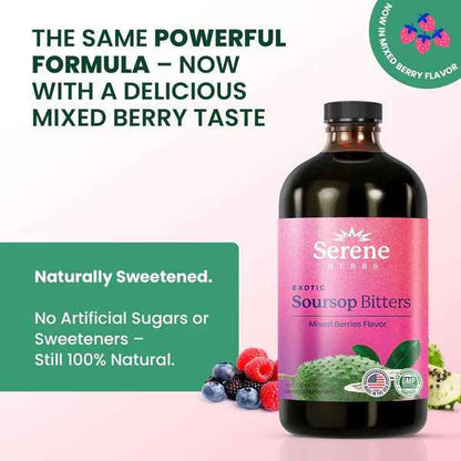 🌿 Soursop Bitters Herbal Formula - Serene Herbs Vitality 15™ 15-in-1 Premium Wellness Solution
