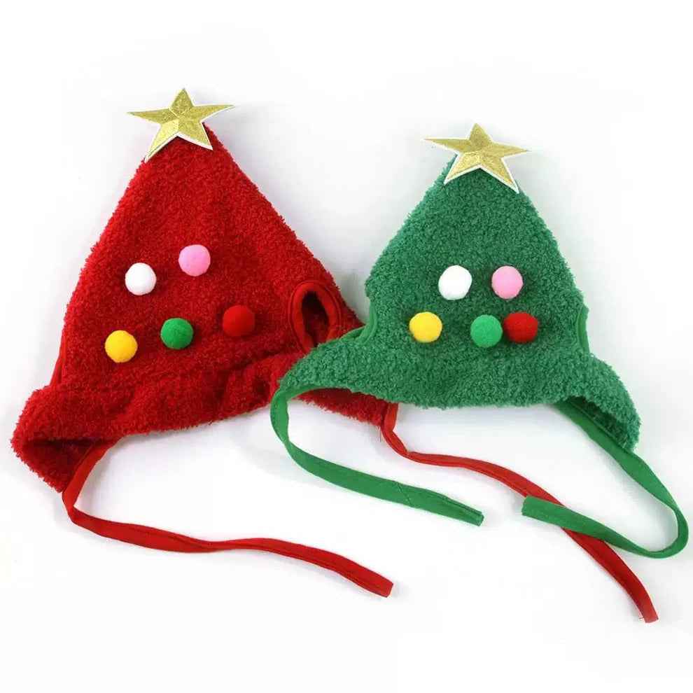 Holiday Pet Outfit ( Hat + Scarf )