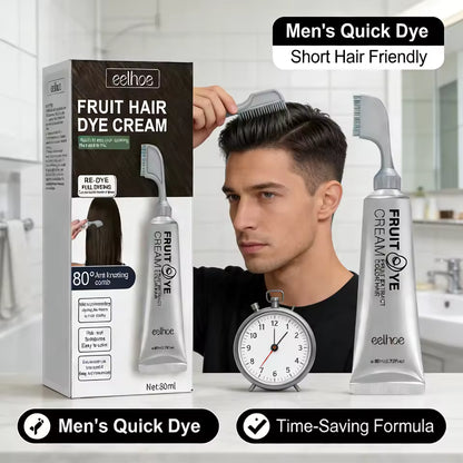 Hair Dye Cream Comb with Natural Plant Extract