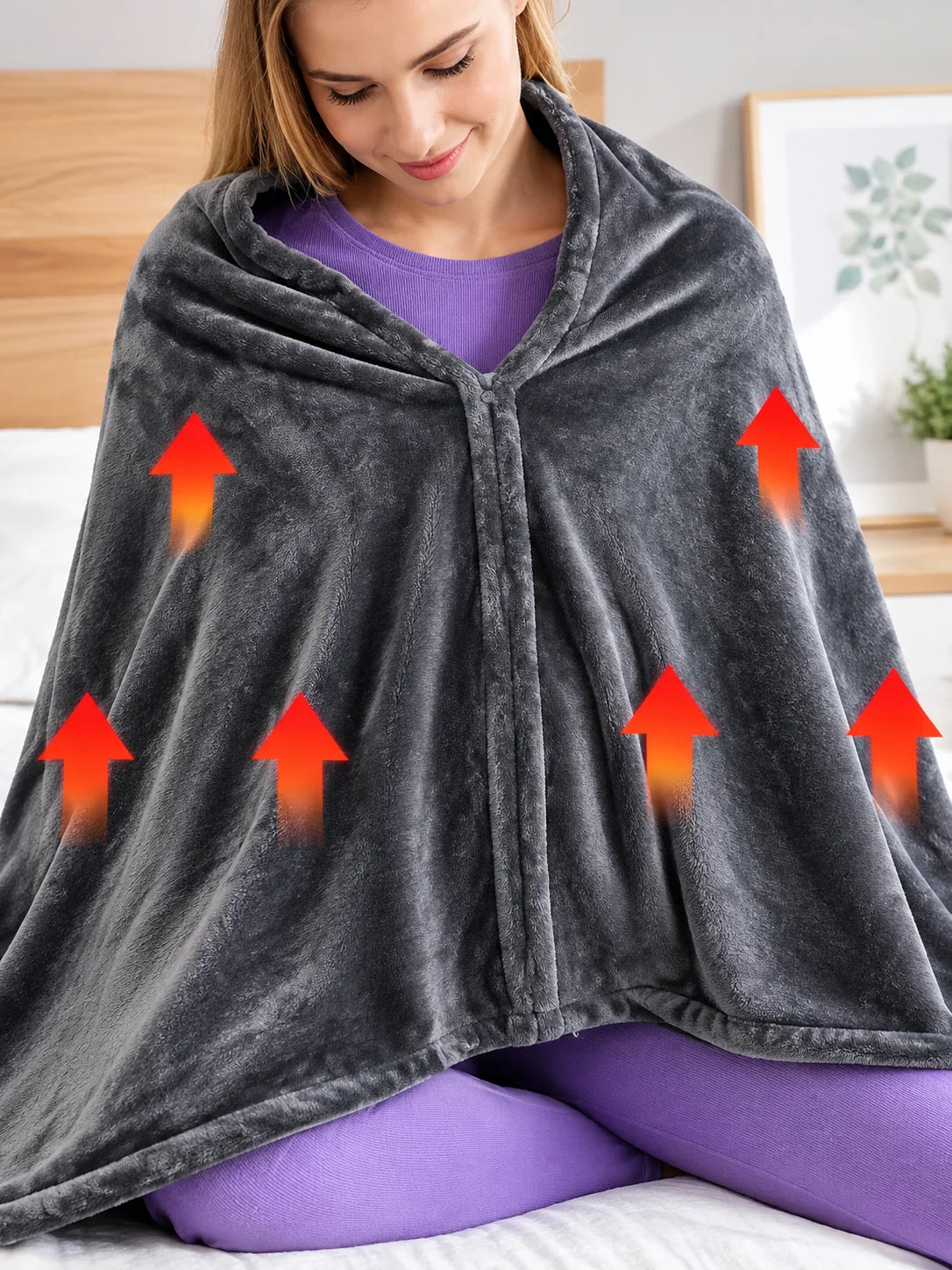 USB Heated Wearable Blanket