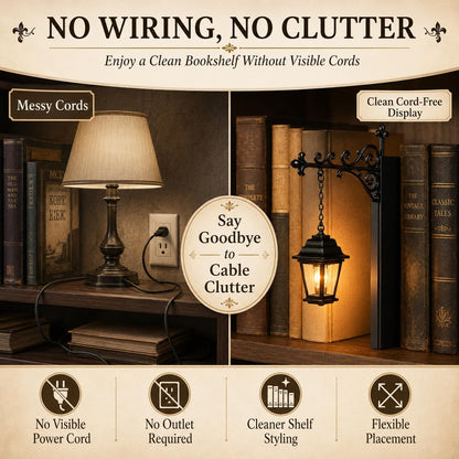 Lantern Bookshelf Lamp