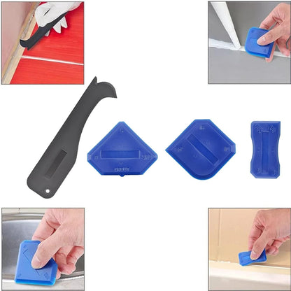 9 in 1 Silicone Caulking Finishing Tools - Silicone Sealant Grout Finishing Mould Scraper Remover Trowel for Bathroom Kitchen Window Sink Joint Corner