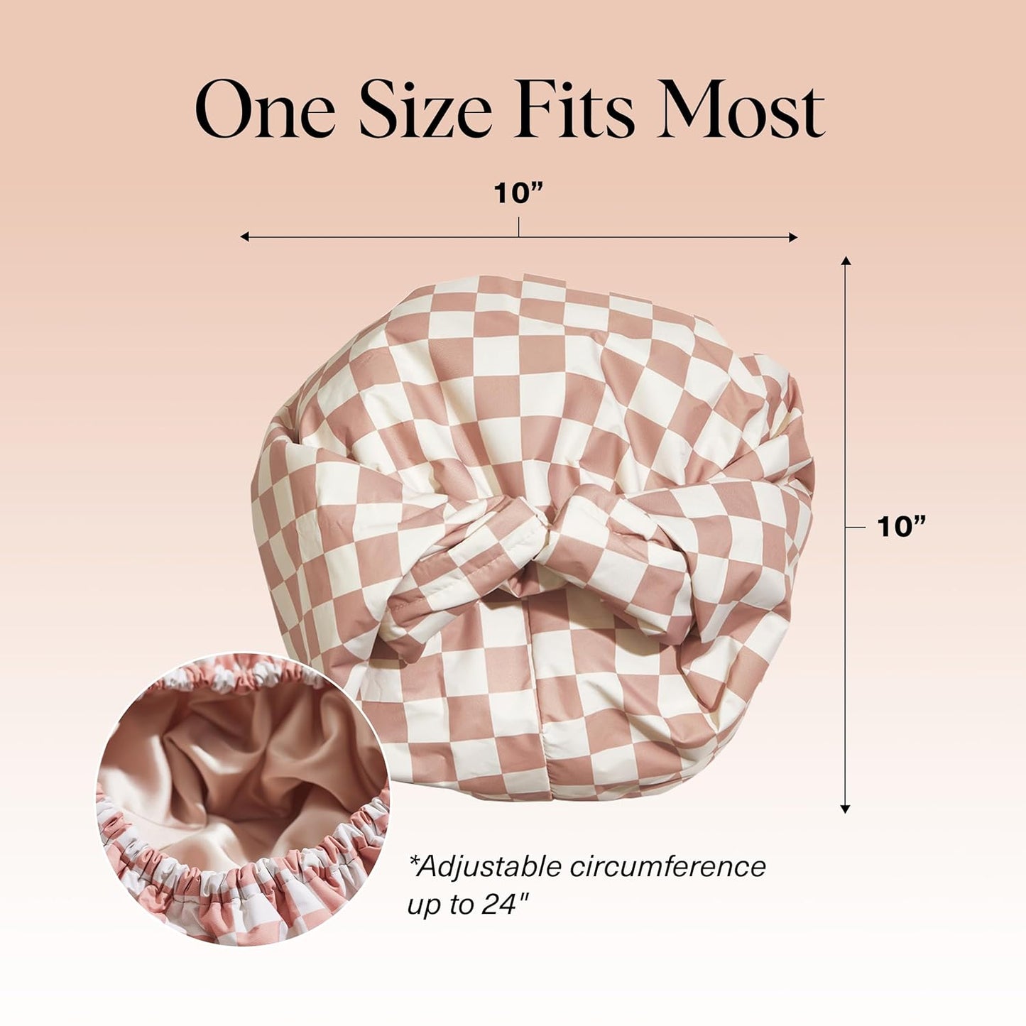 Luxury Shower Caps for Women Reusable Waterproof