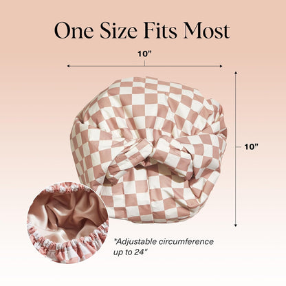 Luxury Shower Caps for Women Reusable Waterproof
