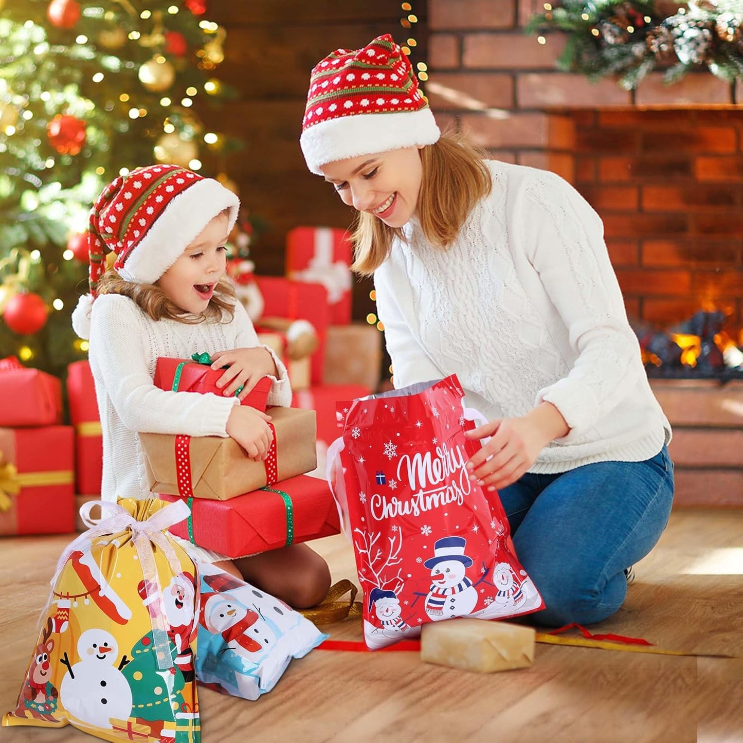 Christmas Foil Gift Bags(20 pcs)