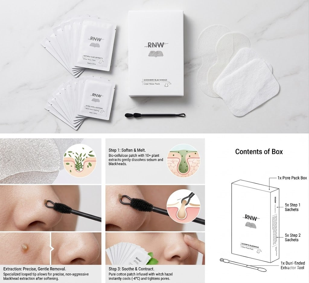 Blackhead acne removing and pore cleaning nasal patch